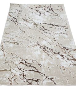 Rug Wave - Brown Modern Design Carpet 110x160 Cm