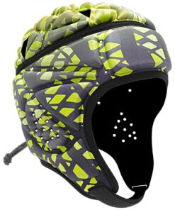 Rugby Soft Scrum Cap -One Size Fits All - spotted green