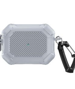 Rugged Case with Push-Lock for Apple Pods Pro 2 (2nd Gen) - Grey