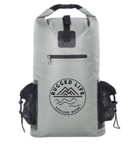 Rugged Life 40L Heavy Duty Dry Bag Backpack - Grey