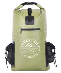 Rugged Life 40L Waterproof Dry & Haul Bag Backpack with Padded Straps
