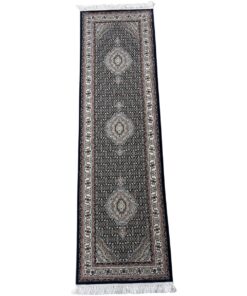 Rugs and Decor / Black Tabriz Style Passage Runner Rug - 300 x 80 cm