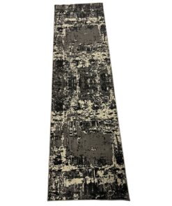 Rugs and Decor - Fine Modern Black/Grey Runner Rug - 300 x 80 cm