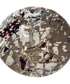 Rugs & Decor/ Artistic Multi Color Turkish Round Rug- 160 x 160 cm