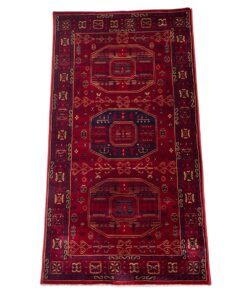 Rugs of Persia - Beautiful Velvet Red Bedside Runner Rug - 150 x 80 cm