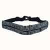 Running Belt for Women Men Waist Pack 2 Extendable Water-Resistant Pockets - Black