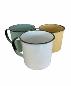 Rustic Retro Camping Enamel Mugs (Set of 36) 8cm