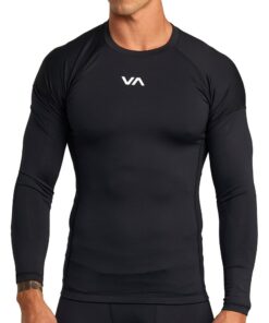 RVCA Compressions Long Sleeve Shirt - Black - M