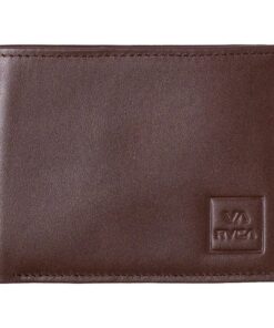 RVCA Mens Cedar Bifold Wallet - Brown