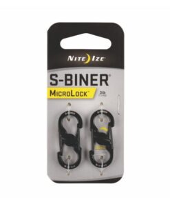 S-Biner Microlock Stainless Steel - 2 Pack - Black