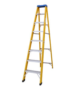 MAC AFRIC SUPERLITE 8 Step 2.4 M Fiberglass Step Ladder with Aluminium Treads