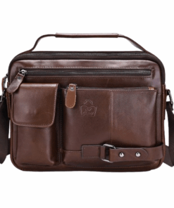 SACLASSY Genuine Leather Bussiness Laptop Crossbody Handbag Bag 6004