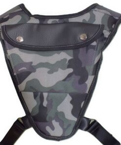Safari Pro Binocular and Camera Harness with a camo back pocket