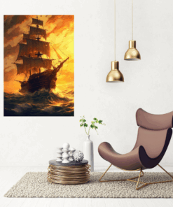 Sailing Boat Canvas Wall Art
