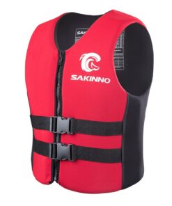 SAKINNO Neoprene Life Jackets For Adults, Teenagers, Kids - Red - S