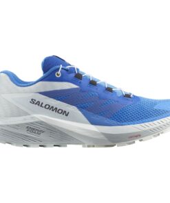 Salomon Men's Sense Ride 5 Trail Running Shoe - IBIZA BLUE/LAPIS BLUE/WHITE - UK 8