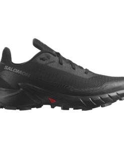 Salomon Women's Alphacross 5 Trail Running Shoe - BLACK/BLACK/EBONY - UK 5