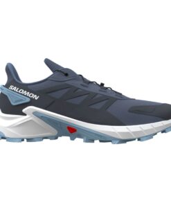 Salomon Women's Supercross 4 Trail Running Shoes - GRISAILLE/WHITE/CASHMERE BLUE - UK 4