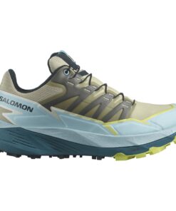 Salomon Women's Thundercross Trail Running Shoe - ALFALFA/TANAGER TURQUOIS/SUNNY LIME - UK 5