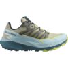 Salomon Women's Thundercross Trail Running Shoe - ALFALFA/TANAGER TURQUOIS/SUNNY LIME - UK 9