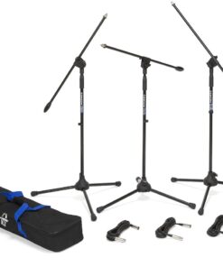 Samson Audio BL3VP Microphone Stand - Black 3 Pack