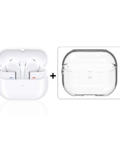 Samsung Galaxy Buds3 Pro White and Buds Clear Case Cover