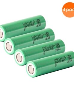 SAMSUNG INR 18650 Li-ion Rechargeable Battery 2500mAh 3.7V 4 Pack