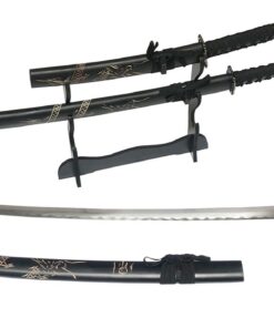 Samurai Katana 3 Piece Sword Set Comes With A Display Stand
