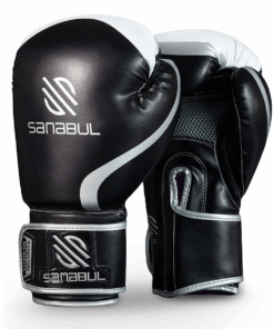Sanabul Essential Boxing Gloves - 12oz Silver & Black