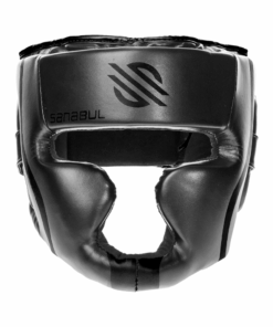 Sanabul Essential MMA Boxing Kickboxing Head Gear - Black - S-M