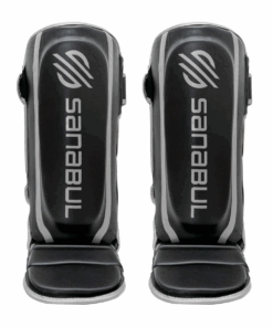Sanabul Essential MMA Kickboxing Shin Guards - Hook & Loop Strap - L-XL