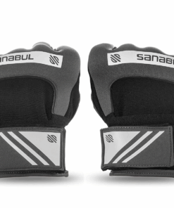 Sanabul Gel Quick Boxing Hand Wraps - Silver & Black - S-M