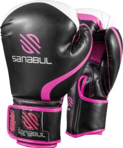 Sanabul Pink Essential Boxing Gloves - 14oz