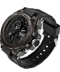 Sanda Military Black Stopwatch DIM29