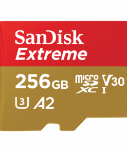 SanDisk Extreme microSD UHS I Card 256GB 170MB/s Read, 80MB/s Write