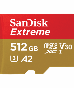 SanDisk Extreme microSD UHS I Card 512GB 170MB/s Read, 80MB/s Write