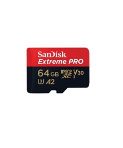 SanDisk Extreme Pro microSD UHS I Card 64GB 200MB/s Read, 90MB/s Write