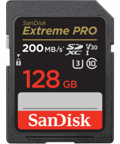 SanDisk Extreme Pro SD UHS I 128GB Card for 4K Video 200MB