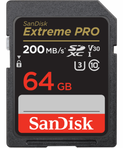 SanDisk Extreme Pro SD UHS I 64GB Card 200MB/s Read & 90MB/s Write