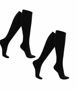 Sankom - Patent Light Compression Socks Set Of 2 Pairs