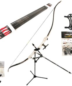 SANLIDA Olympic Style Recurve Bow 18lb + Stabilizer Set + 12 Arrows + Stand