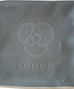 Sapab Mega Microfiber Beach Towel - Grey / Cream