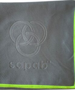 Sapab Mega Microfiber Beach Towel - Grey / Yellow