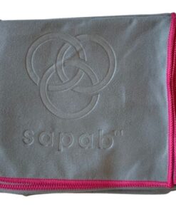 Sapab Super Microfibre Pool Towel - Grey / Magenta