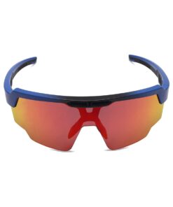 Sasa Raptor High-Performance Sports Sunglasses - MATTE BLUE FRAME RED LENS