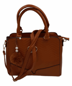 Satchel Bag with Adjustable Strap Handbags for Women Ladies Bags Handbag - Brown