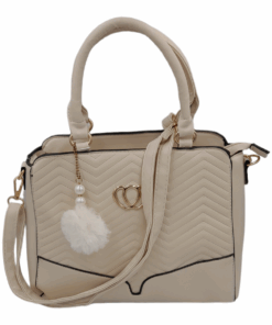 Satchel Bag with Adjustable Strap Handbags for Women Ladies Bags Handbag - White