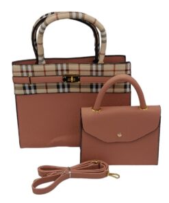 Satchel Purses and Handbags for Women Everyday Ladies Bags with Strap - Pink