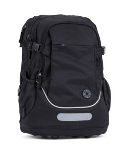 Savvy Large Orthopaedic Backpack School Bag - Plain Black