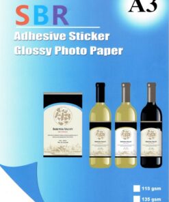 SBR A3 Self Adhesive Glossy Sticker Photo Papers - 135gsm